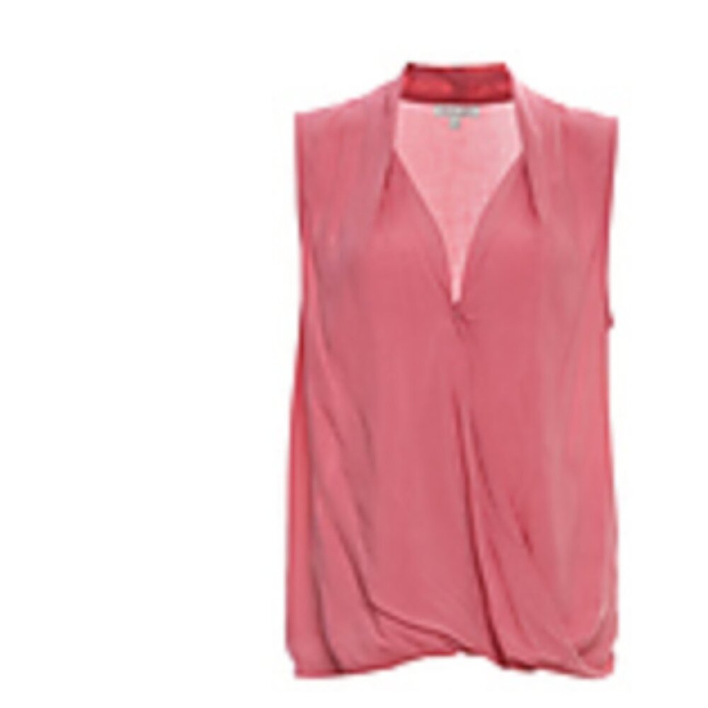 Olivia Grey Pink Sleeveless Blouse